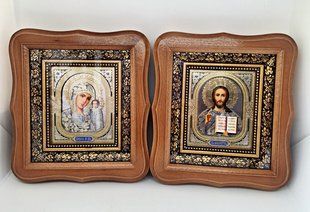 Ікони на весілля Пресвята Богородиця та Спаситель 21&times;19&times;4 см 13763-at фото