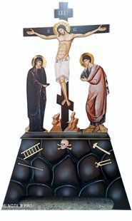 Церковная голгофа литографическая в новом стиле (2.1м) 14048-s фото