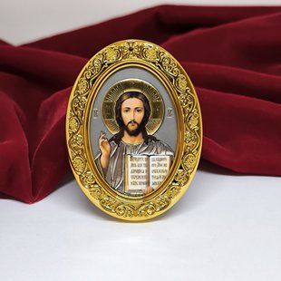 Икона для дома на подставке с ликом Спасителя, 7,5&times;5,5 см 17133-om фото