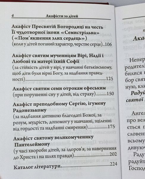 Акафісти за дітей, розмір 16*11*1,5см 7586-bl фото