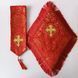 Подушечка під хрест та закладка в Євангелію. Тканина парча. 14569 фото 1