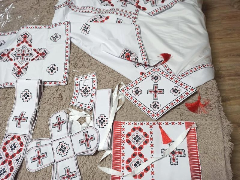 Грецьке облачення для священика в комплекті з підризником (габардин) 16650-y фото