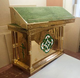 Модульний аналой з карбуванням на булаті 120х60см 5049-tk фото