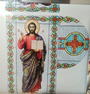 Церковні Вітражі на оракалі (ексклюзивні макети під замовлення) 5393-tk фото