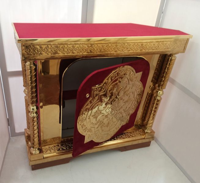 Православний жертовник з карбуванням 100 &times; 30 &times; 85 см висота (спецзамовлення) 7115-tk фото