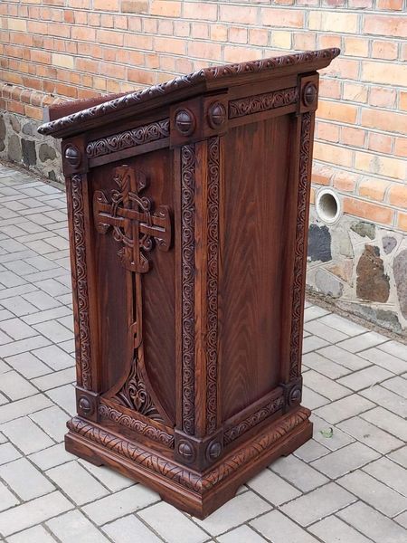 Церковний аналой різьблений із ясена 4358-tk фото