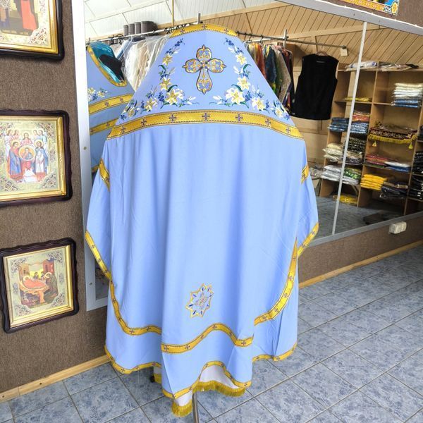 Тонкое облачение священника из льна 52 размер (летнее) 2590-art фото