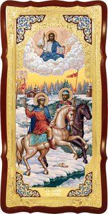 Христианская церковная икона Святые Борис и Глеб 1111 фото