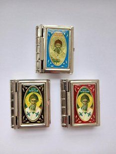 Скринька із зображенням ікони св. Спиридона з о. Корфу 5460-d фото