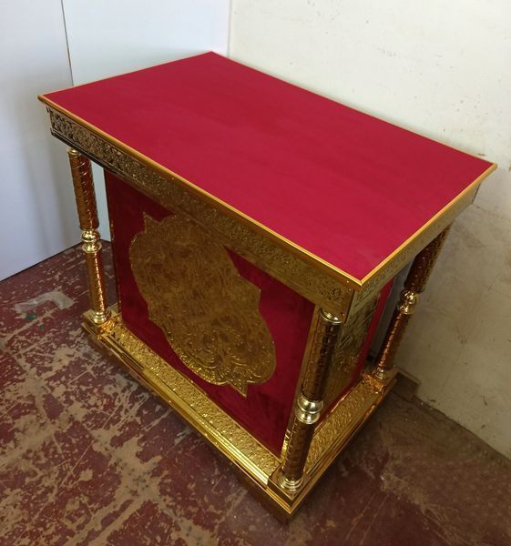 Подставка из булата с бархатом 60&times;95&times;90см высоты 10310-tk фото